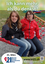 Poster zum Welt Down-Syndrom Tag 2013