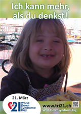 Poster zum Welt Down-Syndrom Tag 2013