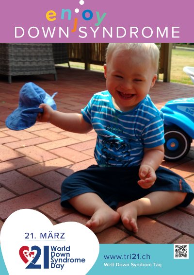 Plakataktion 2017 'enjoy Down Syndrome'