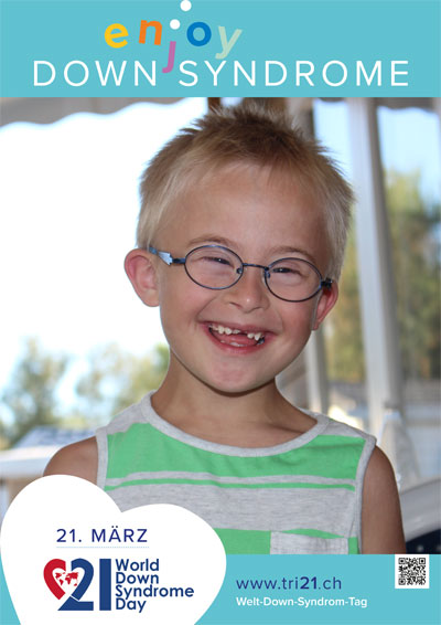 Plakataktion 2017 'enjoy Down Syndrome'