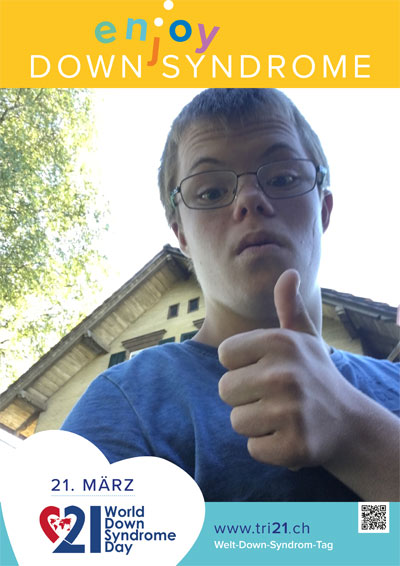 Plakataktion 2017 'enjoy Down Syndrome'