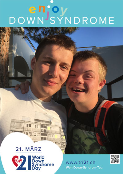 Plakataktion 2017 'enjoy Down Syndrome'