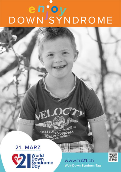 Plakataktion 2017 'enjoy Down Syndrome'