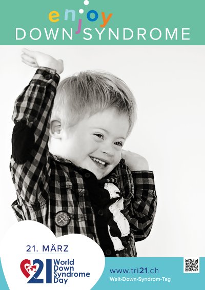 Plakataktion 2017 'enjoy Down Syndrome'