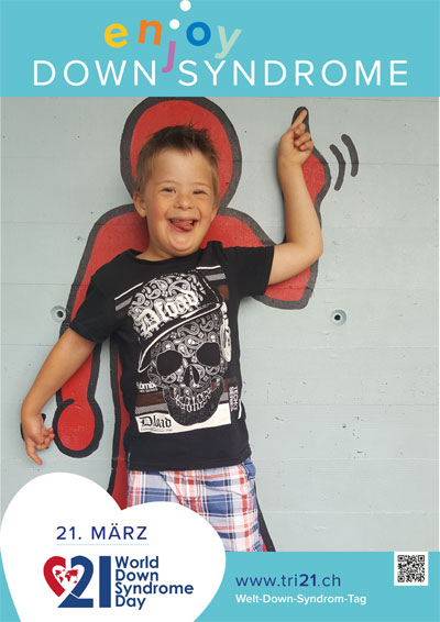Plakataktion 2017 'enjoy Down Syndrome'