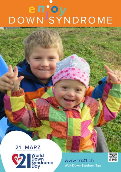 Plakataktion 2017 'enjoy Down Syndrome'