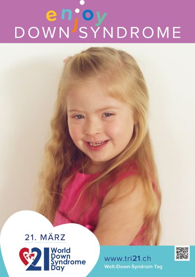 Plakataktion 2017 'enjoy Down Syndrome'