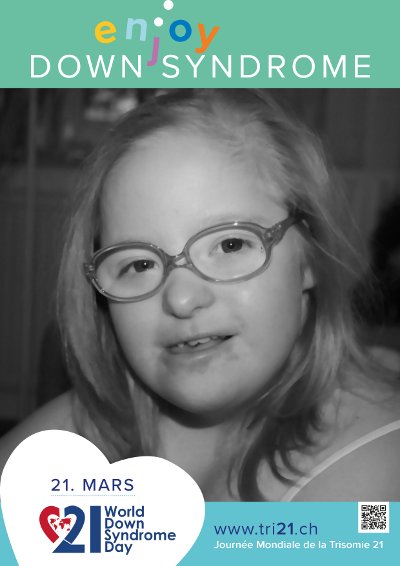 Plakataktion 2017 'enjoy Down Syndrome'
