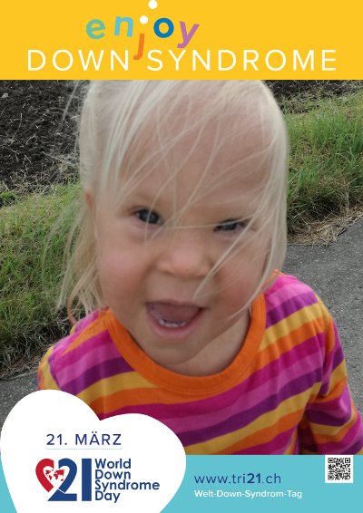 Plakataktion 2017 'enjoy Down Syndrome'