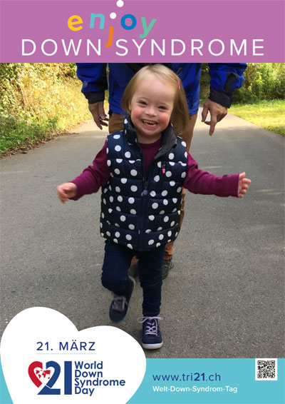 Plakataktion 2017 'enjoy Down Syndrome'