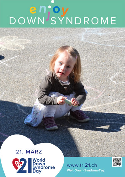 Plakataktion 2017 'enjoy Down Syndrome'