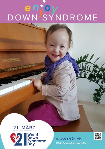 Plakataktion 2017 'enjoy Down Syndrome'
