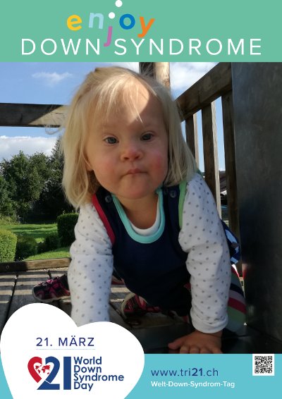 Plakataktion 2017 'enjoy Down Syndrome'