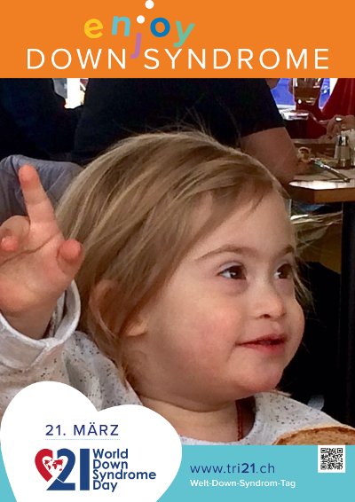 Plakataktion 2017 'enjoy Down Syndrome'