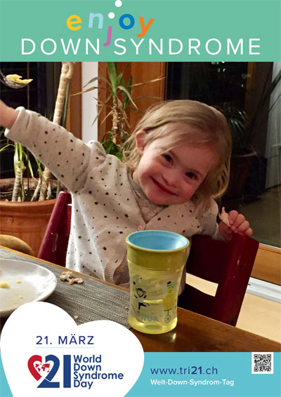 Plakataktion 2017 'enjoy Down Syndrome'
