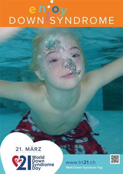 Plakataktion 2017 'enjoy Down Syndrome'