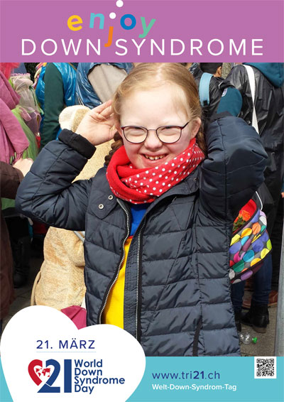 Plakataktion 2017 'enjoy Down Syndrome'