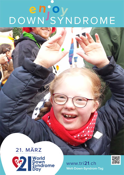 Plakataktion 2017 'enjoy Down Syndrome'