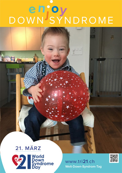 Plakataktion 2017 'enjoy Down Syndrome'