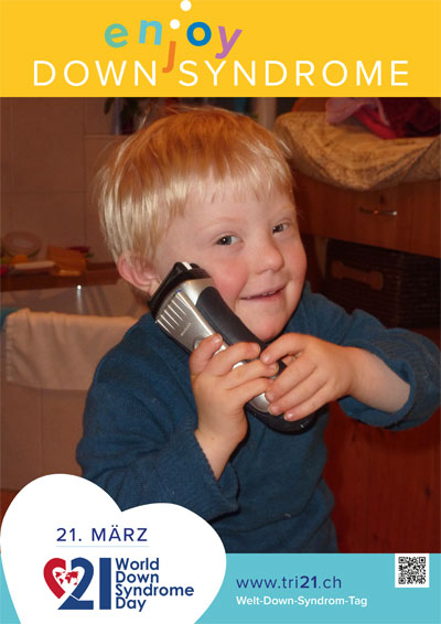 Plakataktion 2017 'enjoy Down Syndrome'