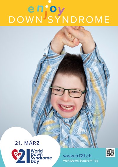 Plakataktion 2017 'enjoy Down Syndrome'