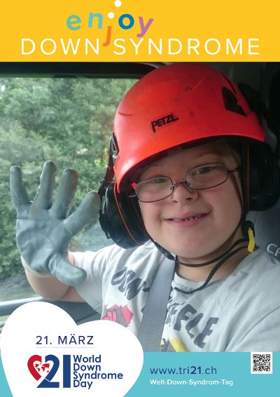 Plakataktion 2017 'enjoy Down Syndrome'