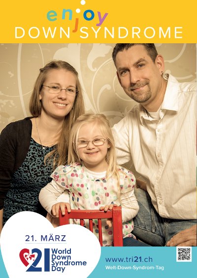 Plakataktion 2017 'enjoy Down Syndrome'