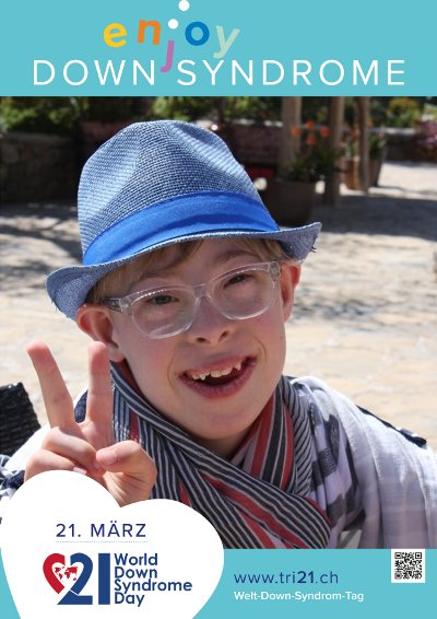 Plakataktion 2017 'enjoy Down Syndrome'