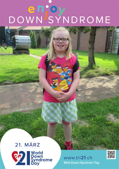Plakataktion 2017 'enjoy Down Syndrome'