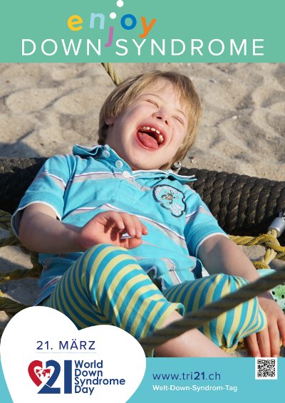 Plakataktion 2017 'enjoy Down Syndrome'