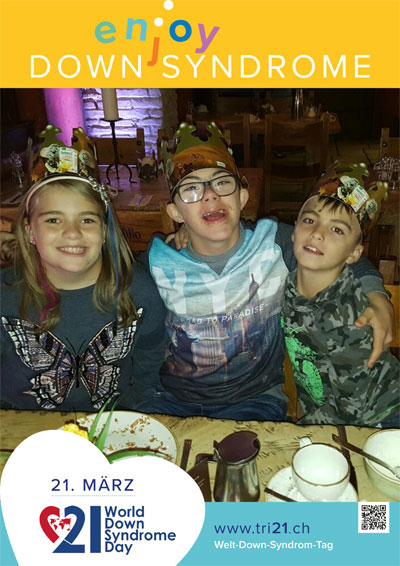 Plakataktion 2017 'enjoy Down Syndrome'