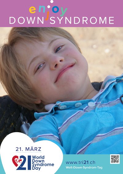 Plakataktion 2017 'enjoy Down Syndrome'