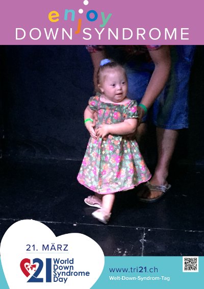 Plakataktion 2017 'enjoy Down Syndrome'