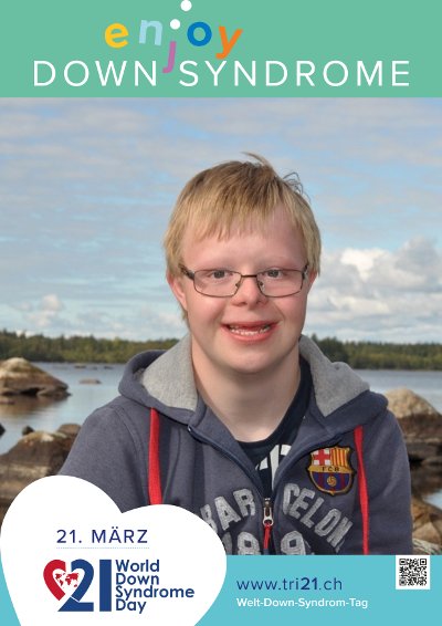 Plakataktion 2017 'enjoy Down Syndrome'