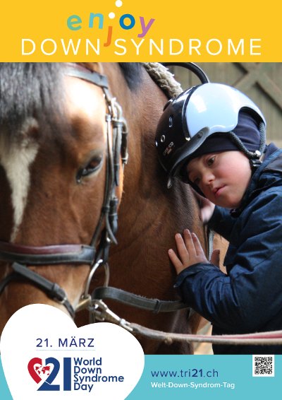 Plakataktion 2017 'enjoy Down Syndrome'