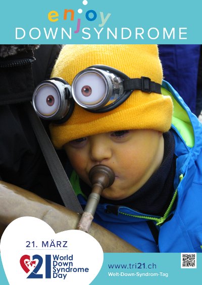 Plakataktion 2017 'enjoy Down Syndrome'