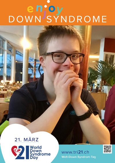 Plakataktion 2017 'enjoy Down Syndrome'