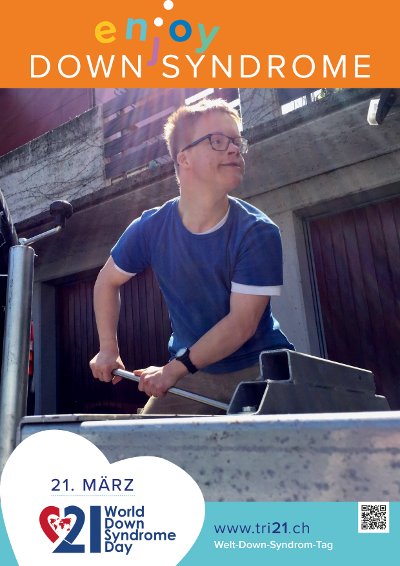 Plakataktion 2017 'enjoy Down Syndrome'