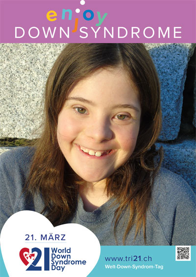 Plakataktion 2017 'enjoy Down Syndrome'