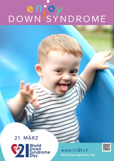 Plakataktion 2017 'enjoy Down Syndrome'