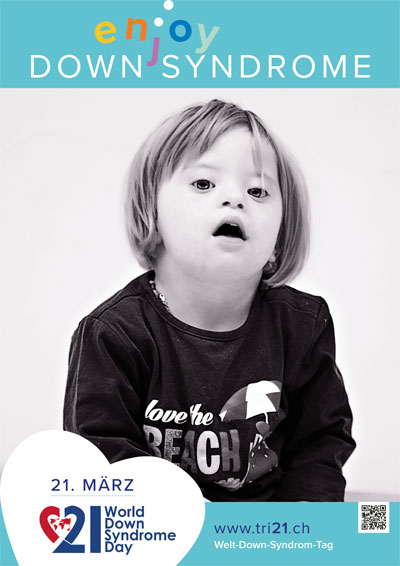 Plakataktion 2017 'enjoy Down Syndrome'