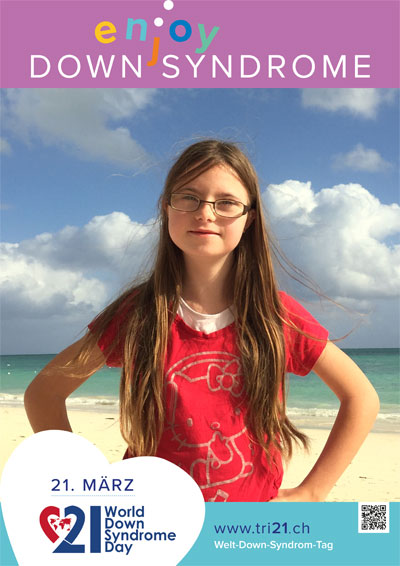 Plakataktion 2017 'enjoy Down Syndrome'