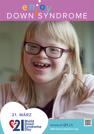 Plakataktion 2017 'enjoy Down Syndrome'