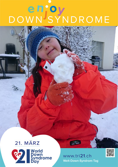 Plakataktion 2017 'enjoy Down Syndrome'