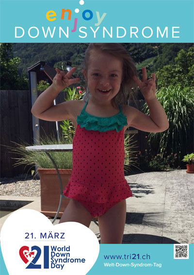Plakataktion 2017 'enjoy Down Syndrome'
