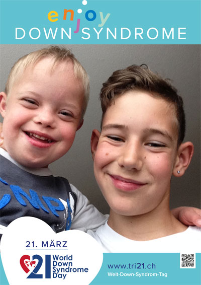 Plakataktion 2017 'enjoy Down Syndrome'