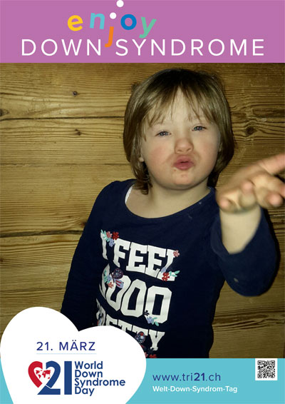 Plakataktion 2017 'enjoy Down Syndrome'