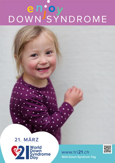 Plakataktion 2017 'enjoy Down Syndrome'