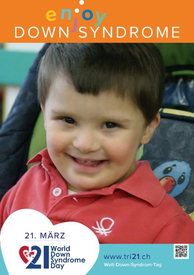 Plakataktion 2017 'enjoy Down Syndrome'