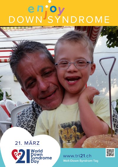 Plakataktion 2017 'enjoy Down Syndrome'
